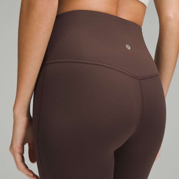 Lululemon Align Ribbed Mini-Flared Yoga Pant 25" Espresso - Picture 3 of 7